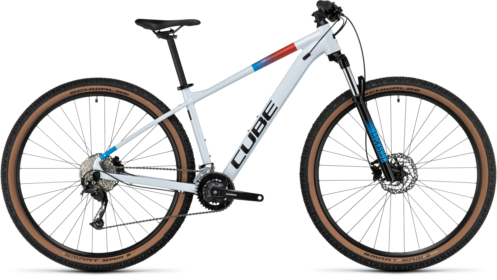 Cube Aim SLX white´n´blue´n´red